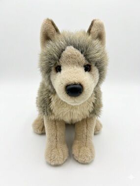 Douglas Cuddle Toys Tyson Wolf Plush #1836 Stuffed Animal Retired Medium 14" HTF